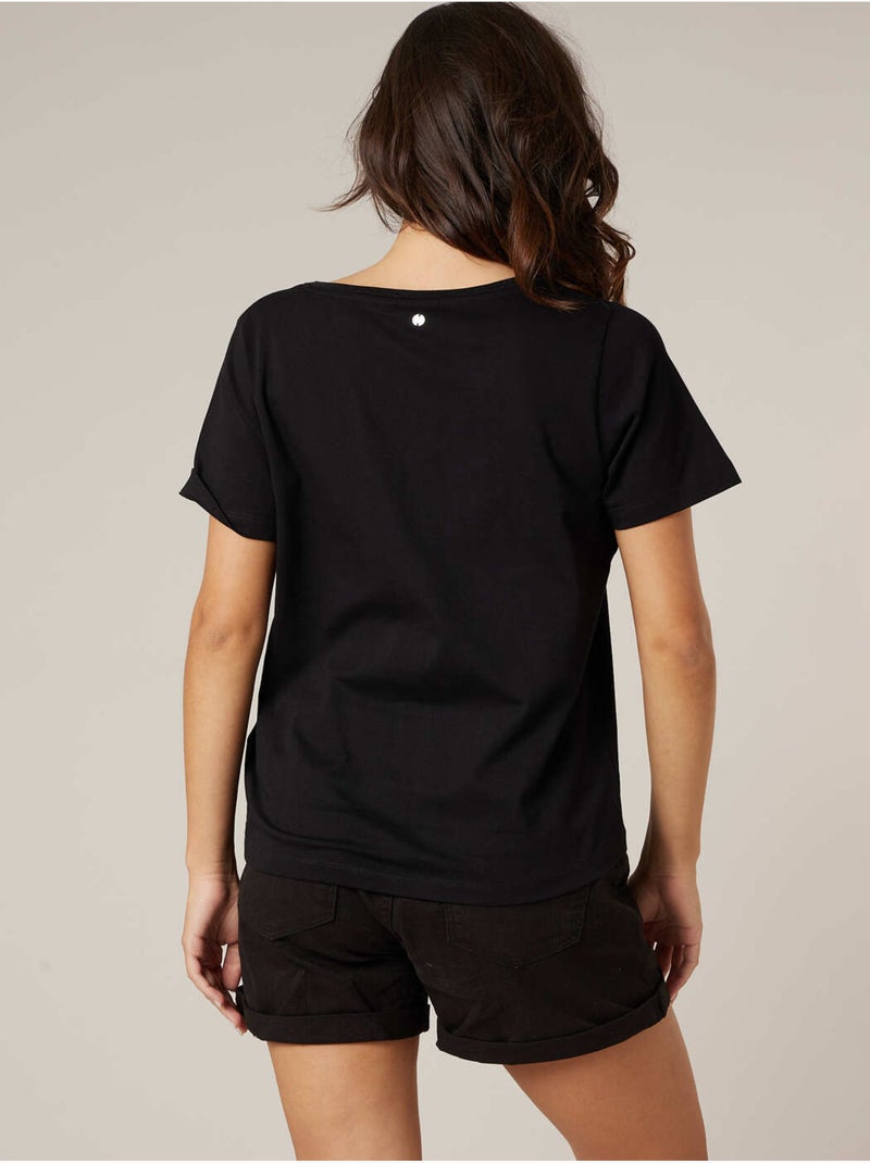 T-shirt femme 100% coton DEELUXE X COCA-COLA 'Deeluxe' Noir - Kiabi