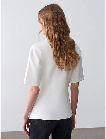 T-shirt femme à col rond et manches courtes dilvin