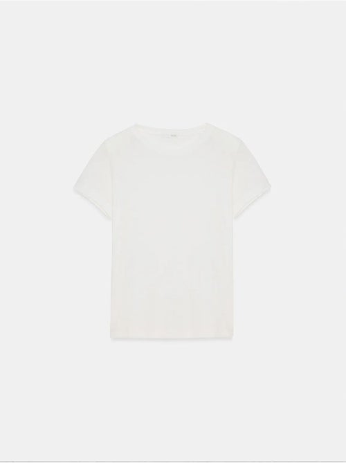 T-shirt femme à col rond et manches courtes dilvin - Kiabi