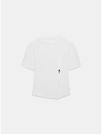 T-shirt femme à col rond et manches courtes dilvin
