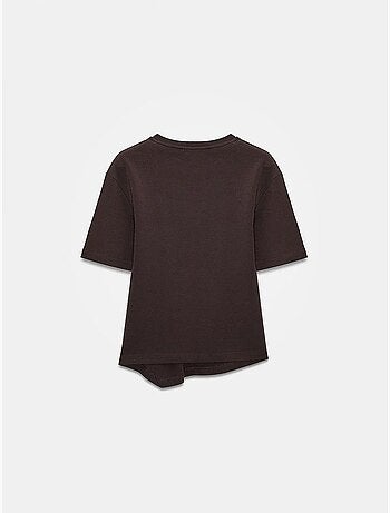 T-shirt femme à col rond et manches courtes dilvin
