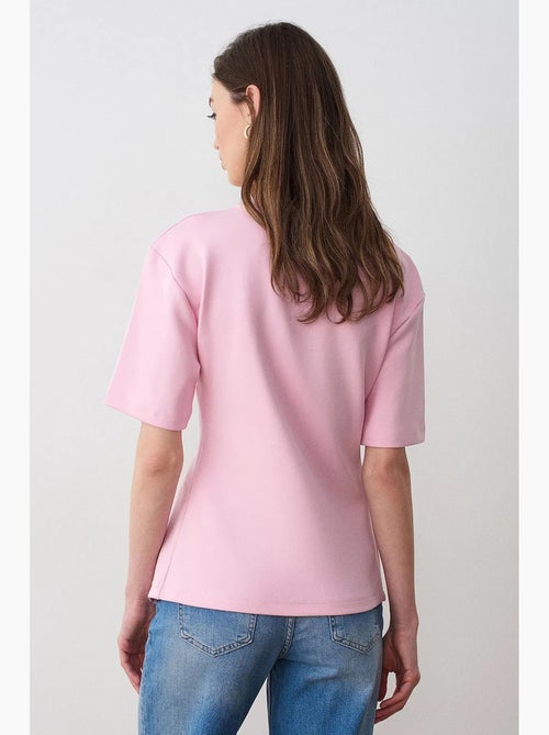 T-shirt femme à col rond et manches courtes dilvin - Kiabi T-shirt femme à col rond et manches courtes dilvin - Kiabi