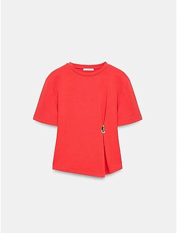 T-shirt femme à col rond et manches courtes dilvin