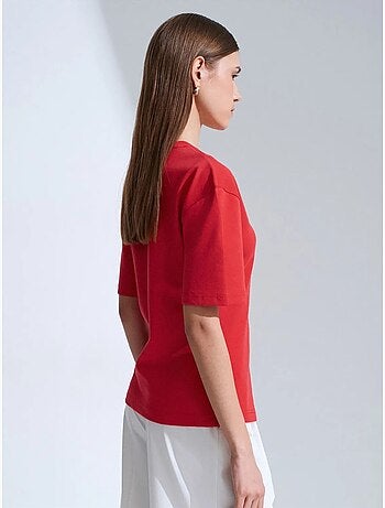 T-shirt femme à col rond et manches courtes dilvin