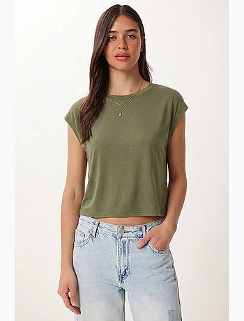 T-shirt femme à col rond et manches courtes istanbul