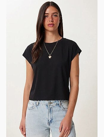 T-shirt femme à col rond et manches courtes istanbul