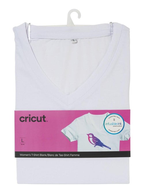 T-Shirt Femme à customiser Blanc L - Cricut - Cricut - Kiabi