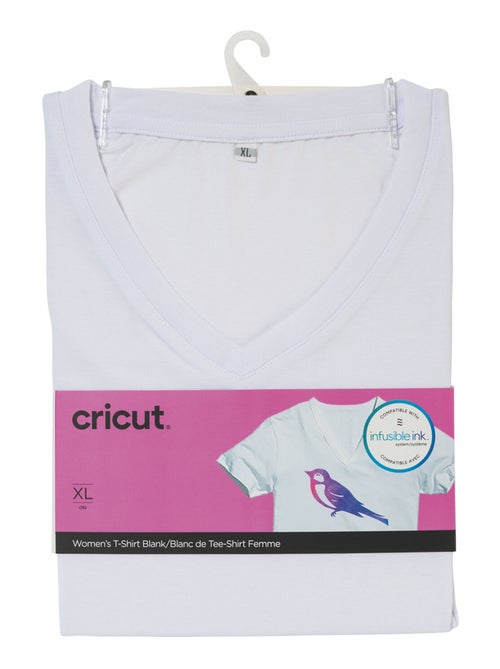 T-Shirt Femme à customiser Blanc XL - Cricut - Cricut - Kiabi T-Shirt Femme à customiser Blanc XL - Cricut - Cricut - Kiabi