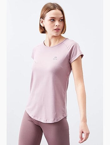 T-shirt femme à manches courtes et col rond tommy