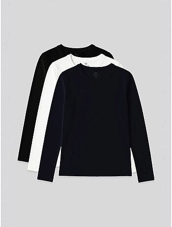 T-shirt femme à manches longues et col rond tommy