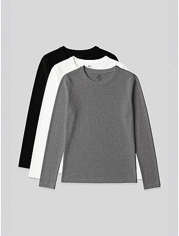 T-shirt femme à manches longues et col rond tommy