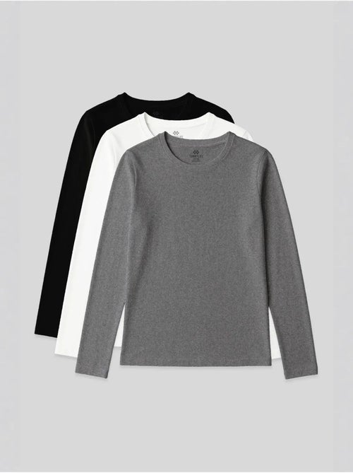 T-shirt femme à manches longues et col rond tommy - Kiabi T-shirt femme à manches longues et col rond tommy - Kiabi