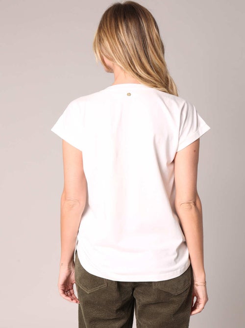 T-shirt femme avec broderie perle love 'deeluxe' - Kiabi T-shirt femme avec broderie perle love 'deeluxe' - Kiabi