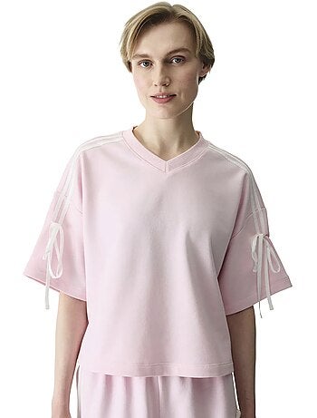 T-shirt femme avec détail nœud penti