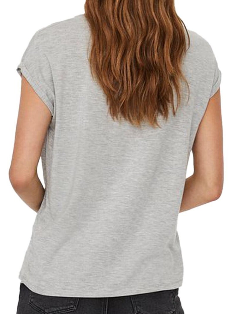T-shirt Femme Aware Vero Moda Ava Gris Argenté - Kiabi