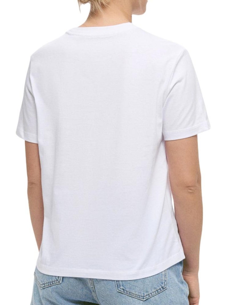 T-shirt femme calvin klein Blanc - Kiabi
