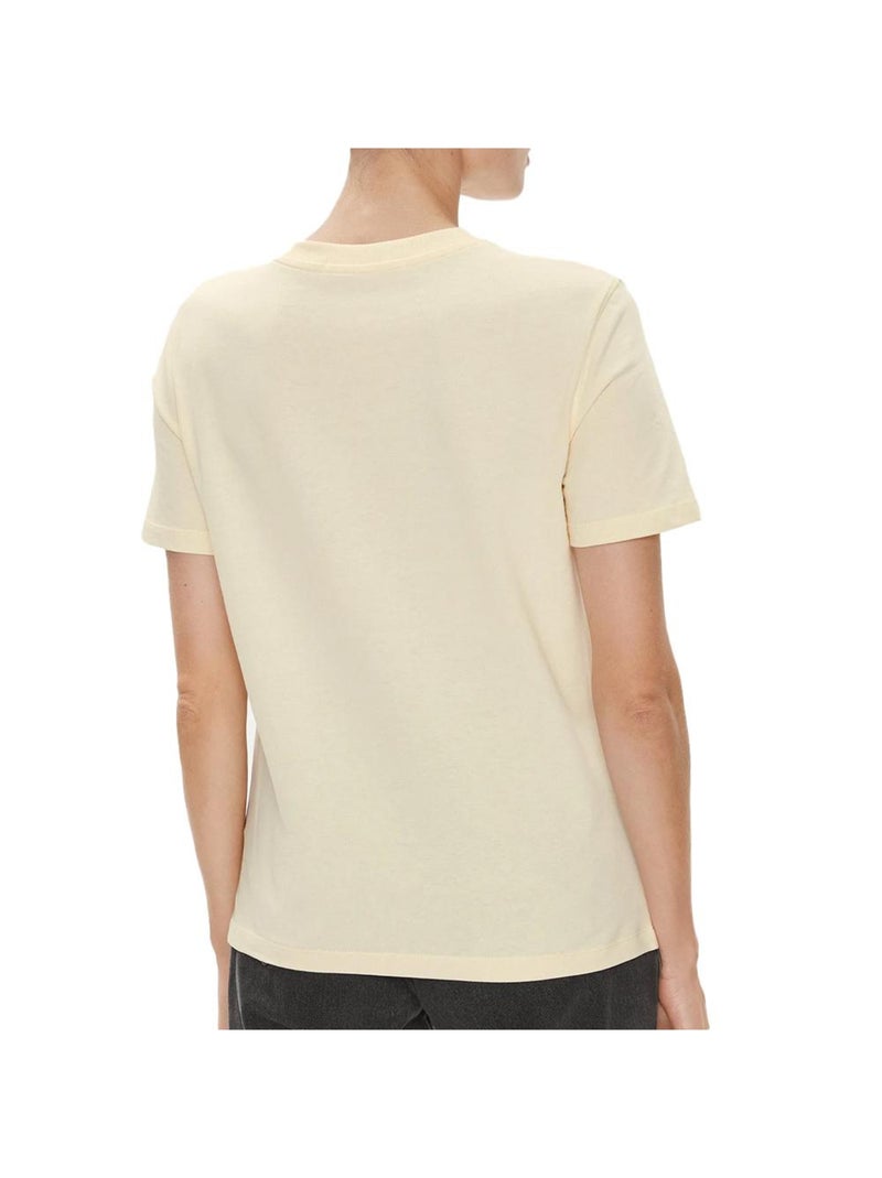 T-shirt Femme Calvin Klein Jeans Beige - Kiabi