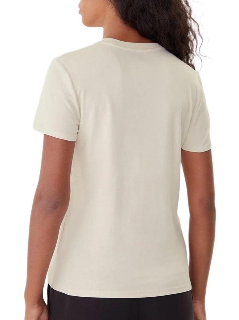 T-Shirt Femme Calvin Klein Jeans Beige - Kiabi