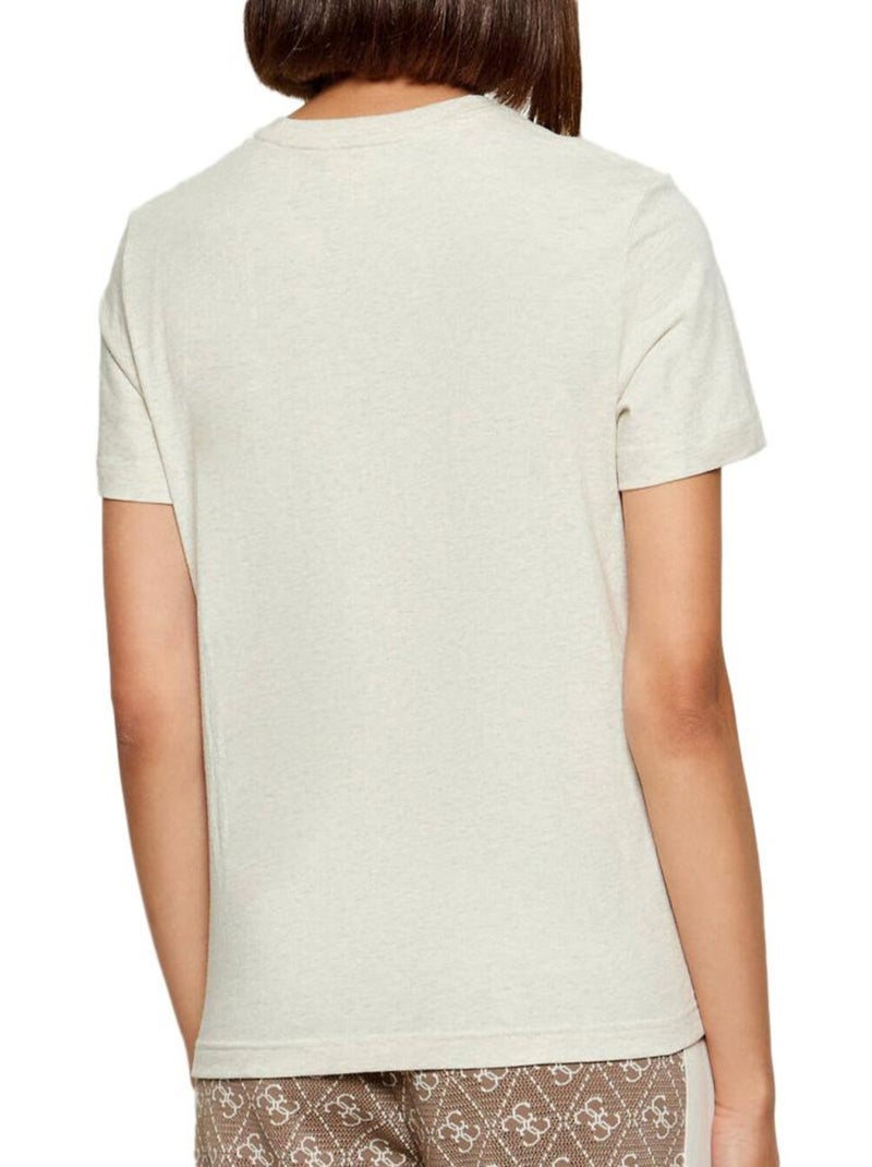 T-Shirt Femme Calvin Klein Jeans Beige - Kiabi