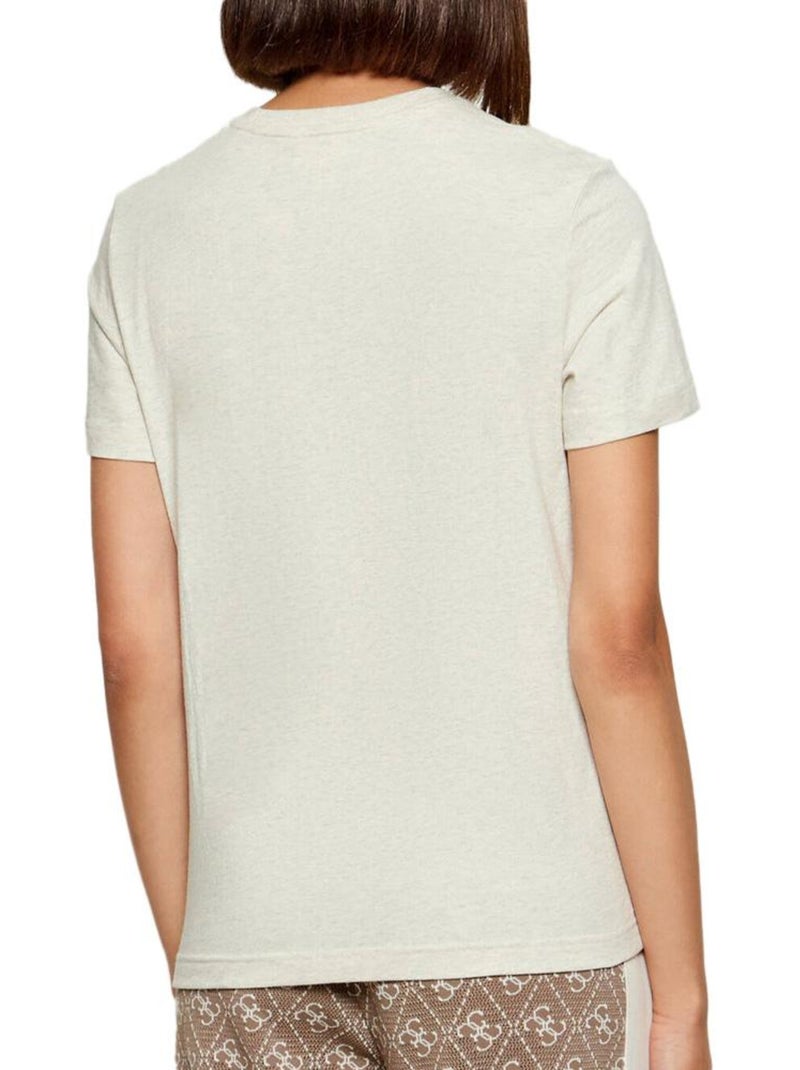 T-Shirt Femme Calvin Klein Jeans Beige - Kiabi
