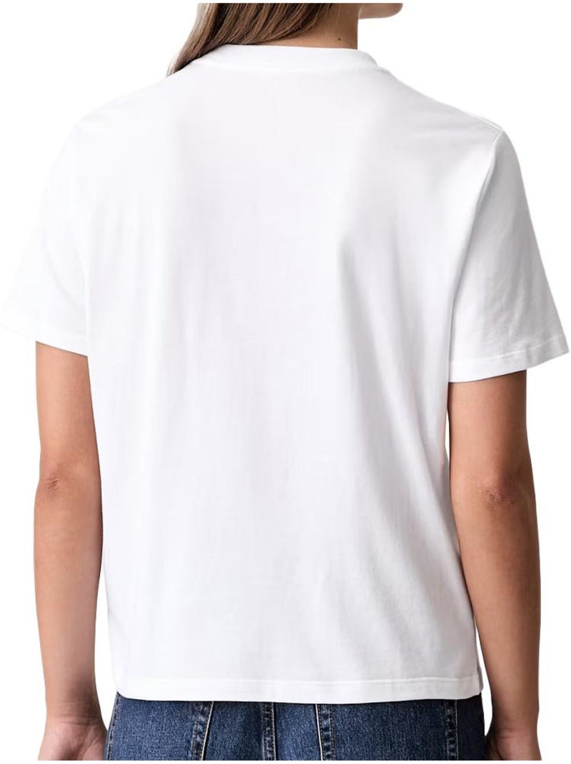 T-shirt femme calvin klein jeans Blanc - Kiabi