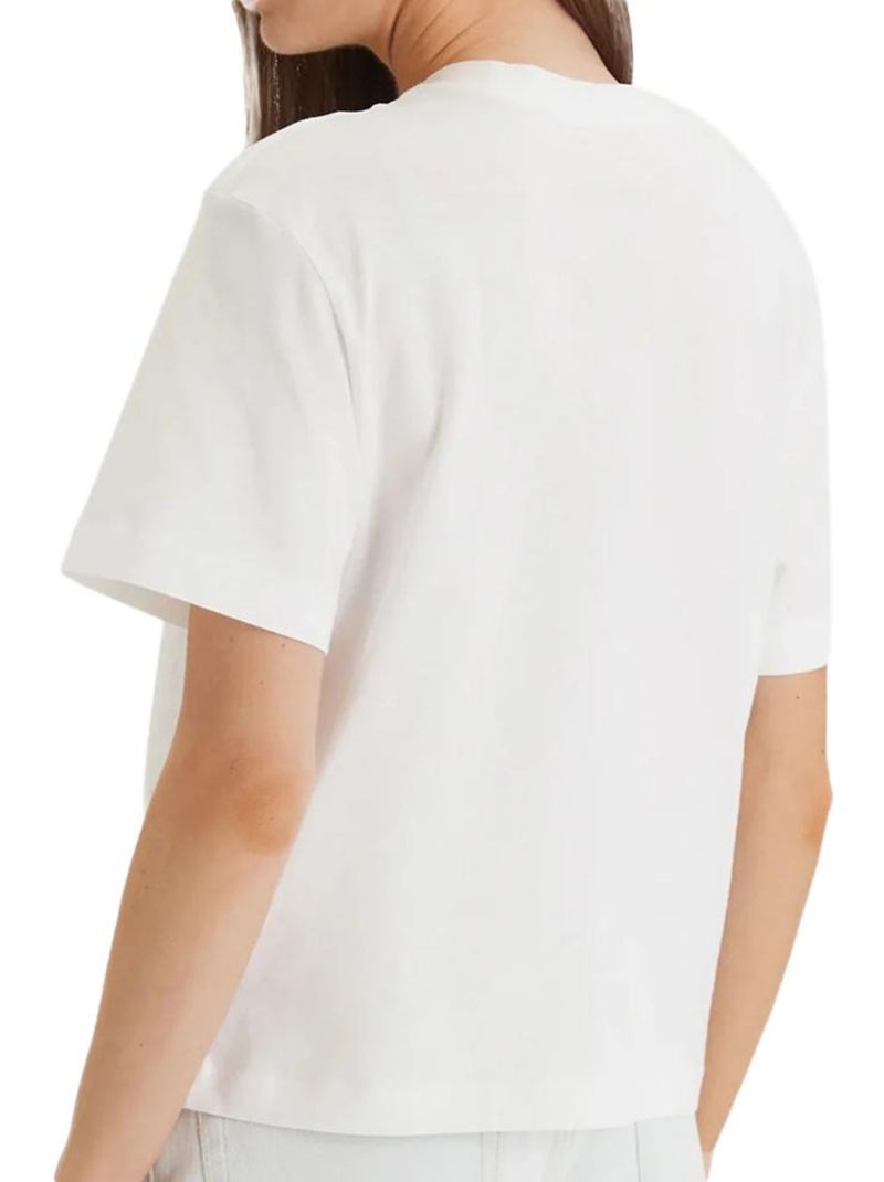 T-shirt femme calvin klein jeans Blanc - Kiabi