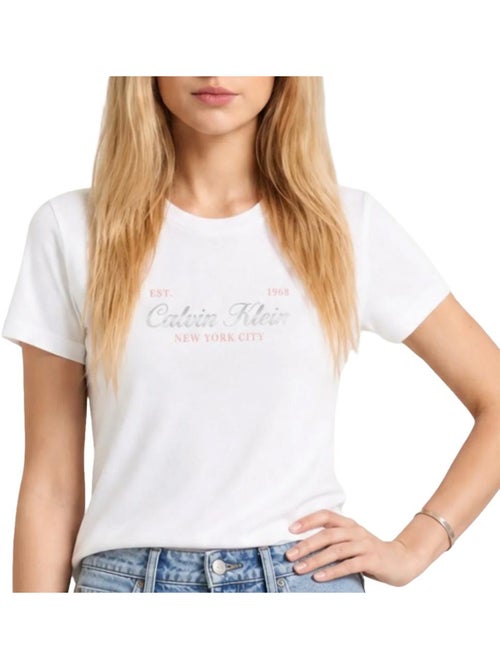 T-shirt femme calvin klein jeans - Kiabi