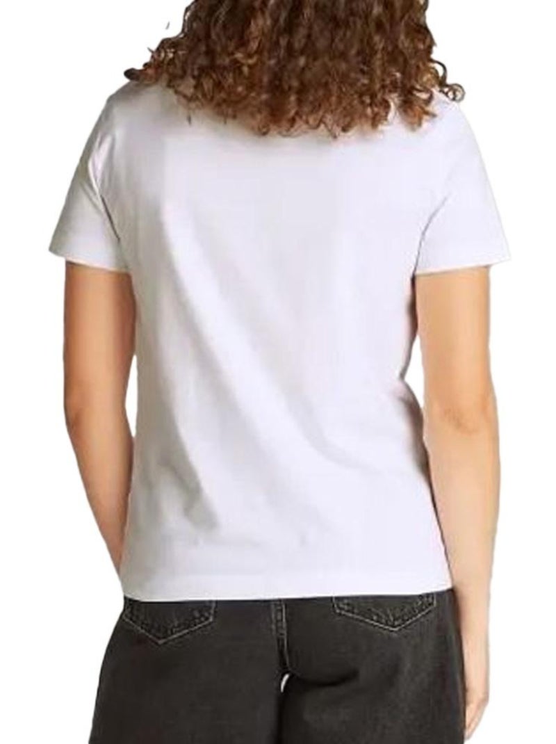 T-Shirt Femme Calvin Klein Jeans Blanc - Kiabi