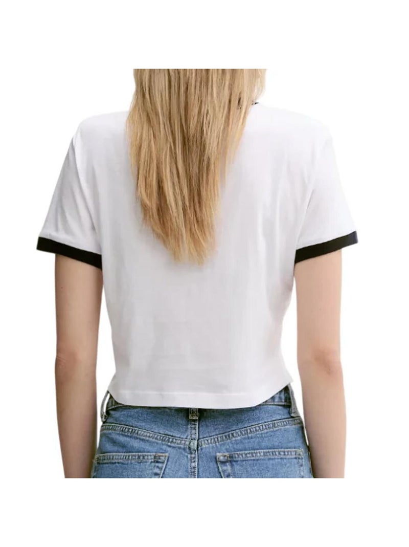 T-Shirt Femme Calvin Klein Jeans Blanc - Kiabi