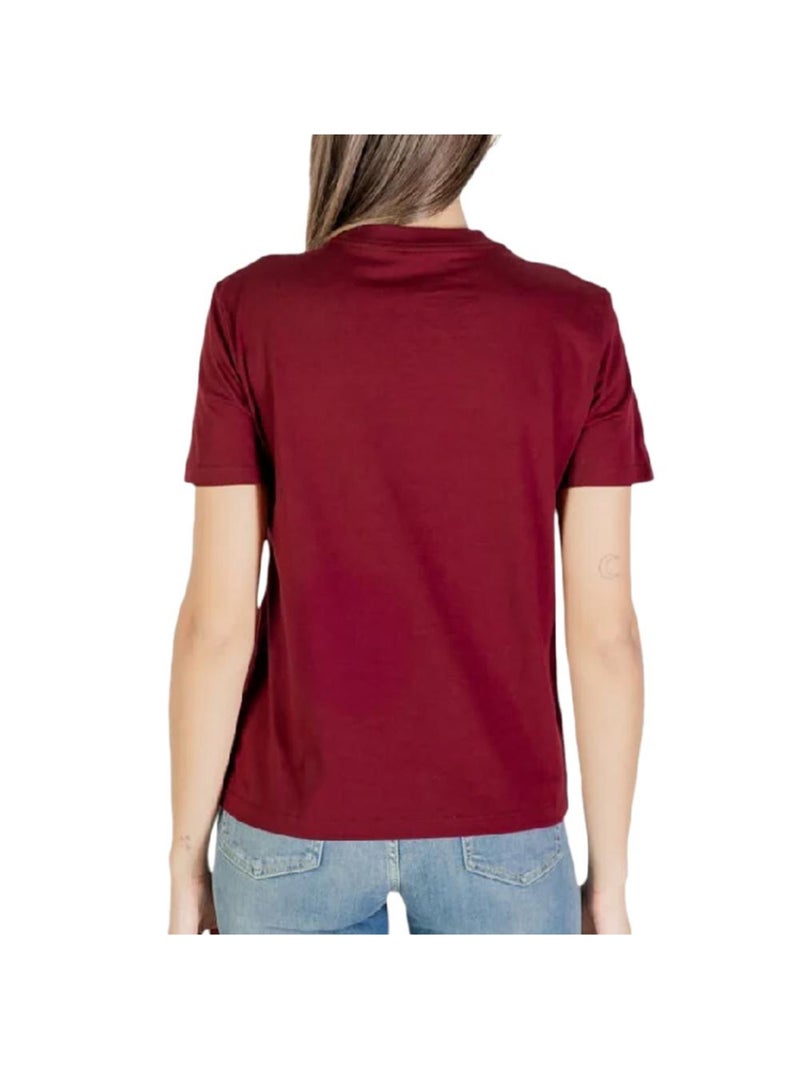T-Shirt  Femme Calvin Klein Jeans Classic Bordeaux - Kiabi