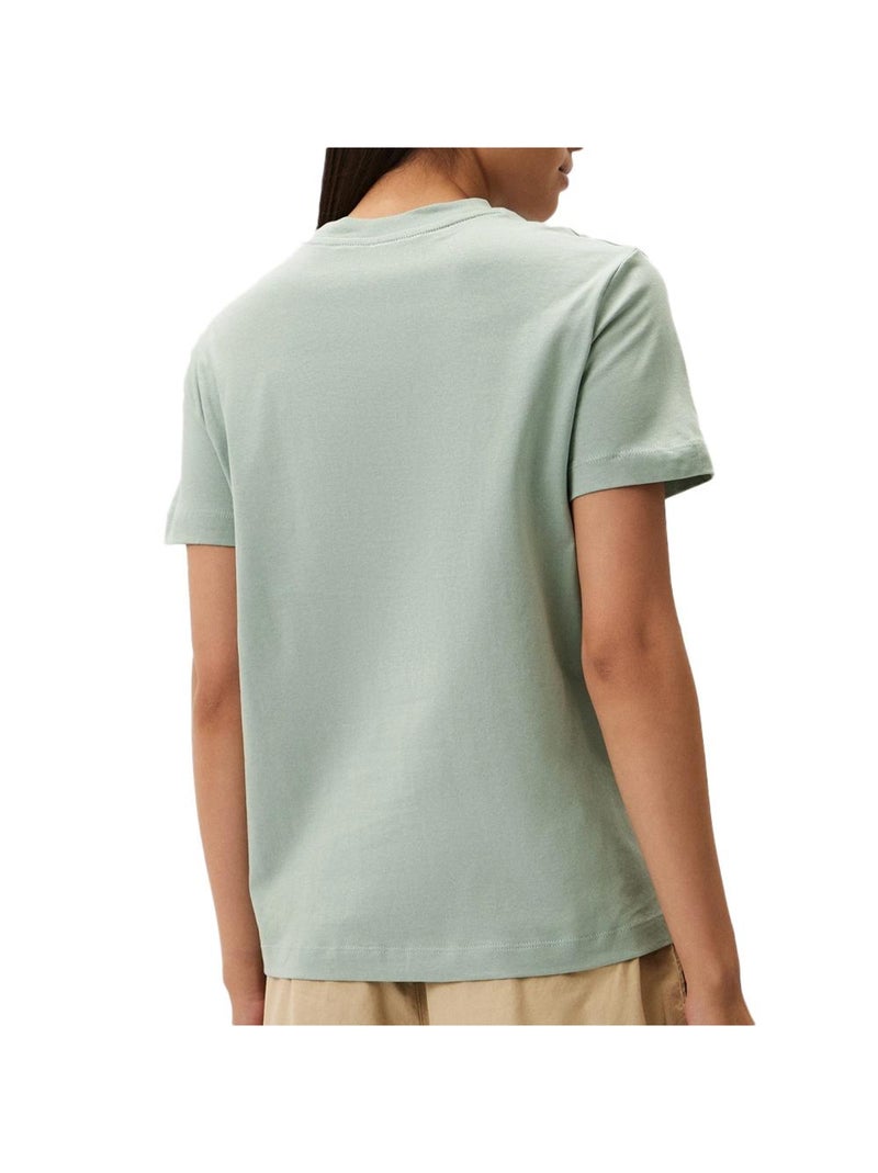 T-shirt Femme Calvin Klein Jeans Embroidered Vert - Kiabi