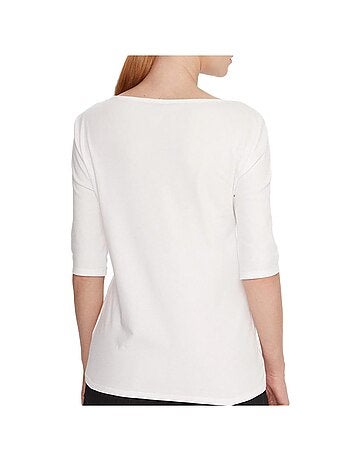 T-Shirt Femme Calvin Klein Jeans Half Supima Boat