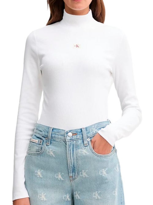 T-Shirt Femme Calvin Klein Jeans Label - Kiabi