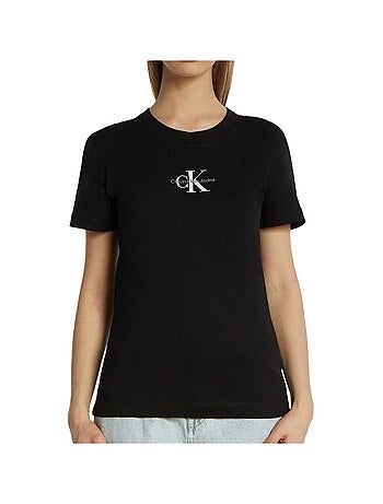 T-shirt Femme Calvin Klein Jeans Monologo Slim