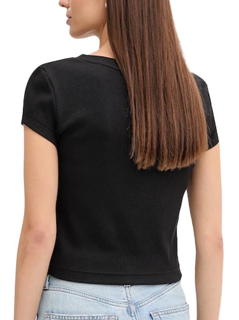 T-Shirt Femme Calvin Klein Jeans Noir - Kiabi