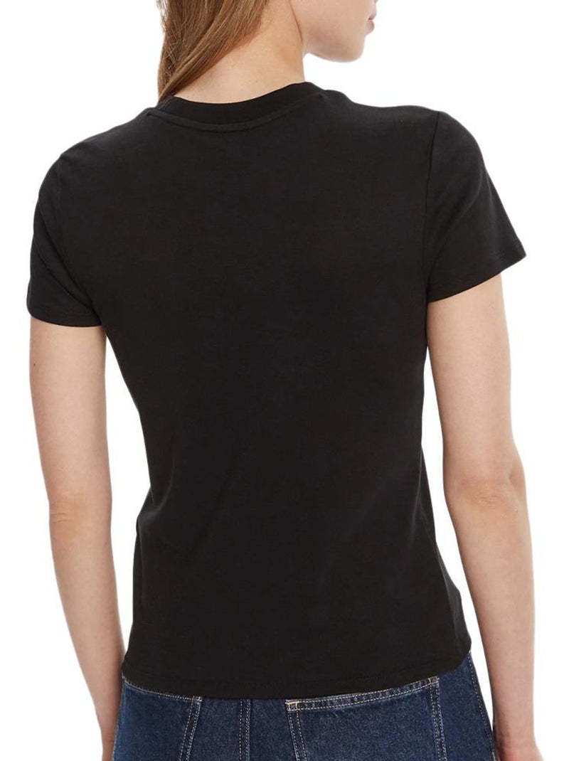 T-Shirt Femme Calvin Klein Jeans Noir - Kiabi