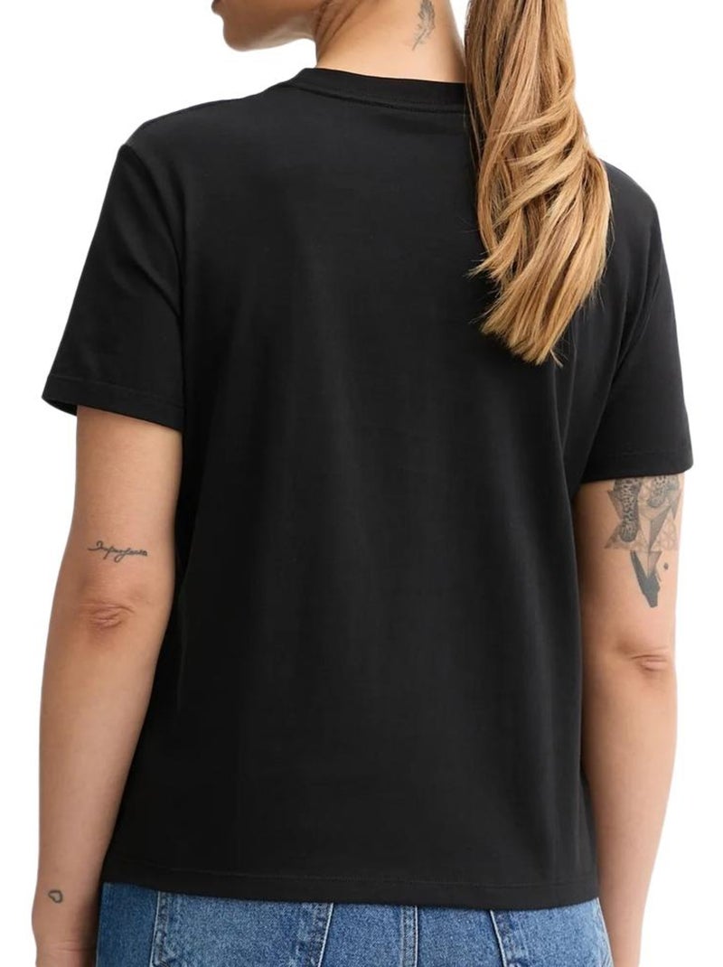 T-Shirt Femme Calvin Klein Jeans Noir - Kiabi