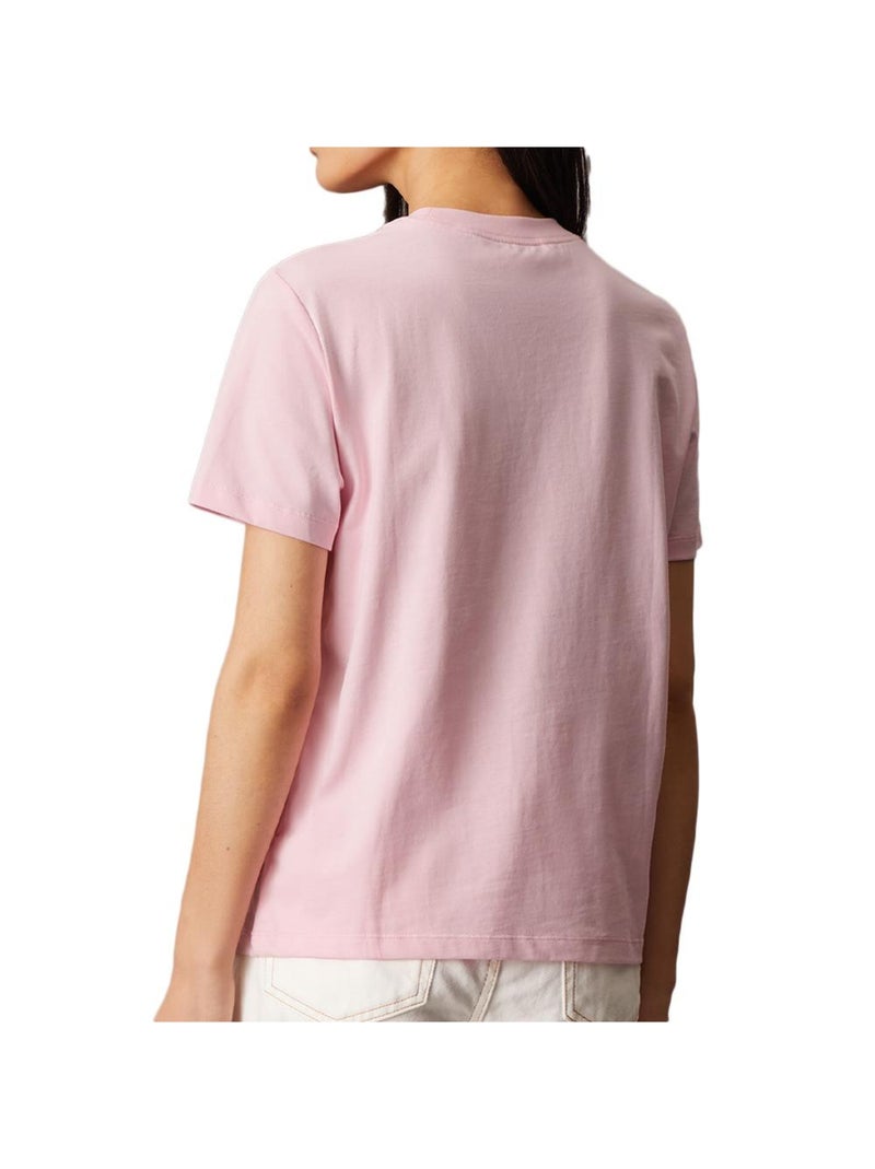 T-Shirt Femme Calvin Klein Jeans Rose - Kiabi
