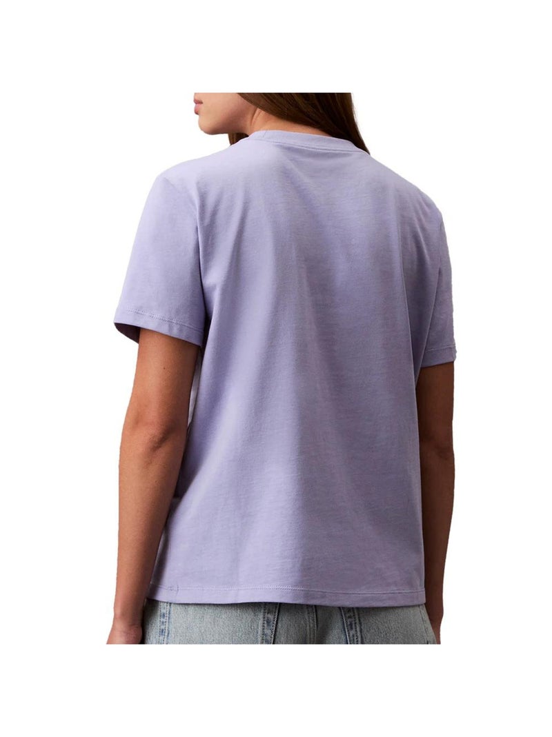 T-Shirt Femme Calvin Klein Jeans Violet - Kiabi
