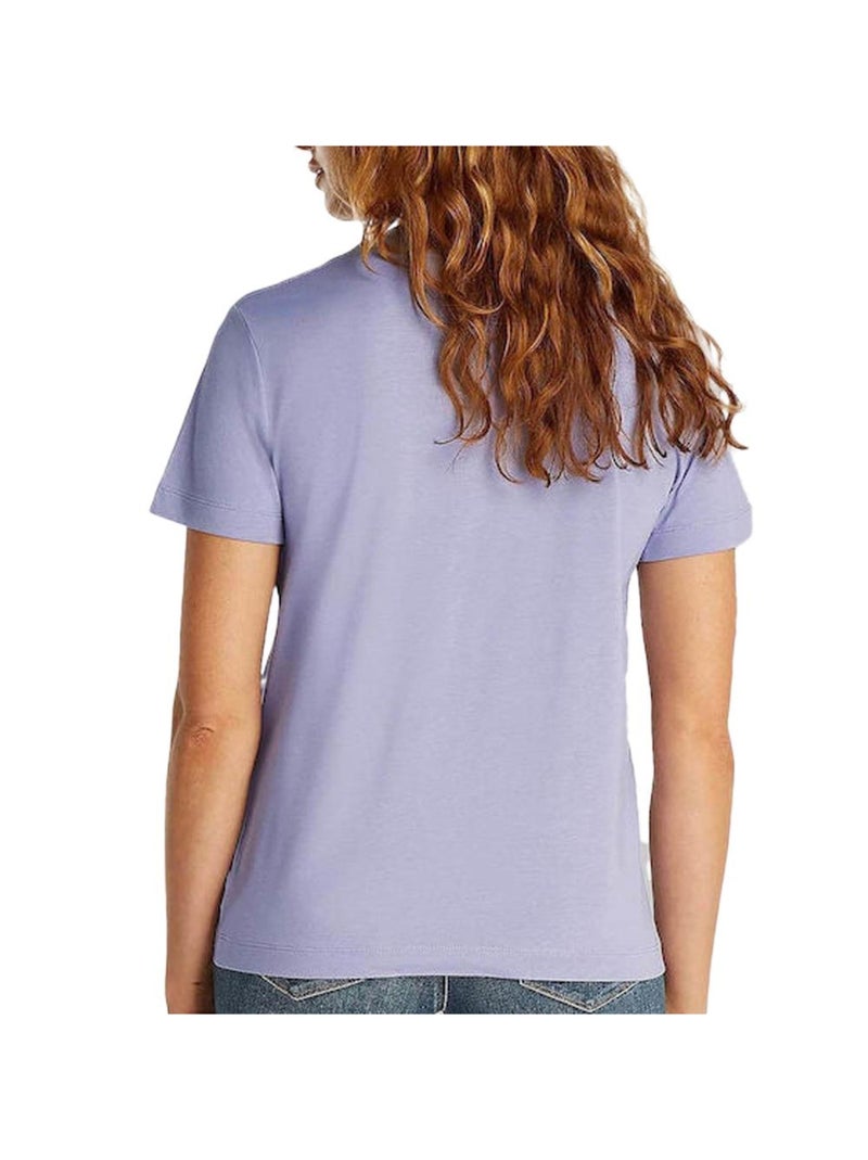 T-shirt Femme Calvin Klein Jeans Violet - Kiabi