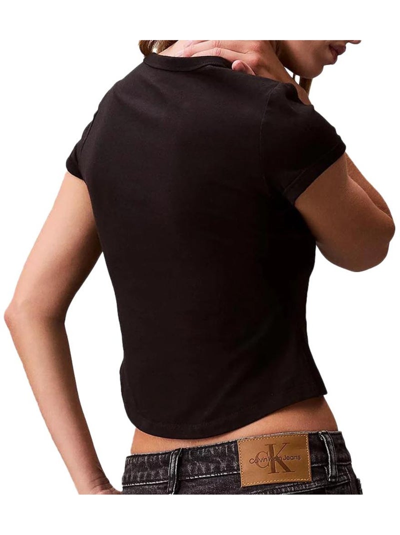 T-Shirt Femme Calvin Klein Noir - Kiabi