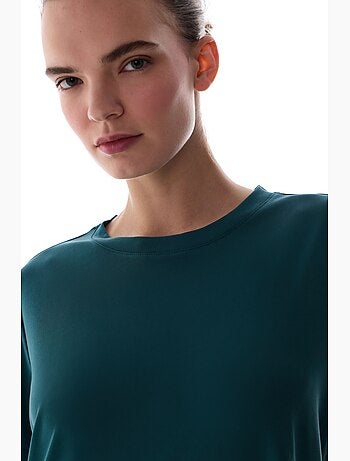 T-shirt femme col rond penti