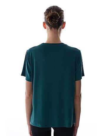 T-shirt femme col rond penti