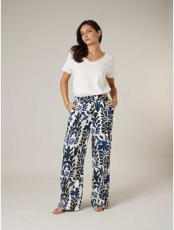 T-shirt femme coton et lin 'Deeluxe'