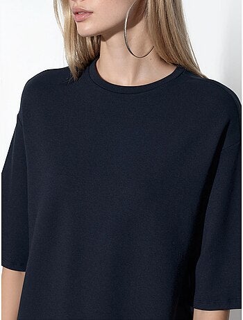 T-shirt femme coupe ample à col rond busem