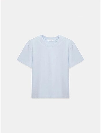 T-shirt Femme En Coton À Col Rond