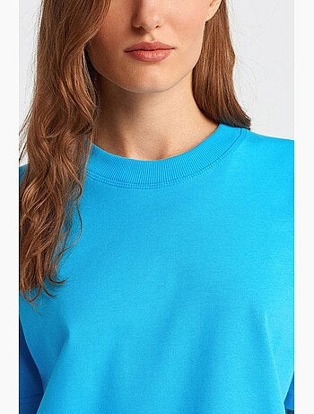 T-shirt femme en coton à col rond dilvin