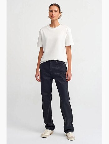 T-shirt femme en coton à col rond dilvin