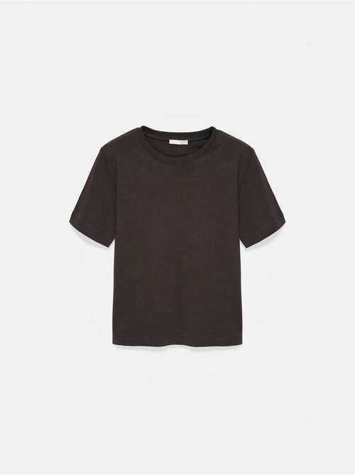 T-shirt femme en coton à col rond dilvin - Kiabi