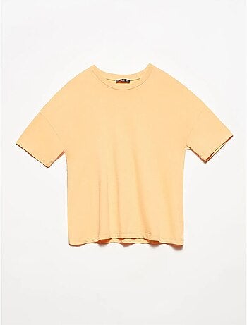 Dilvin t-shirt femme en coton à col rond
